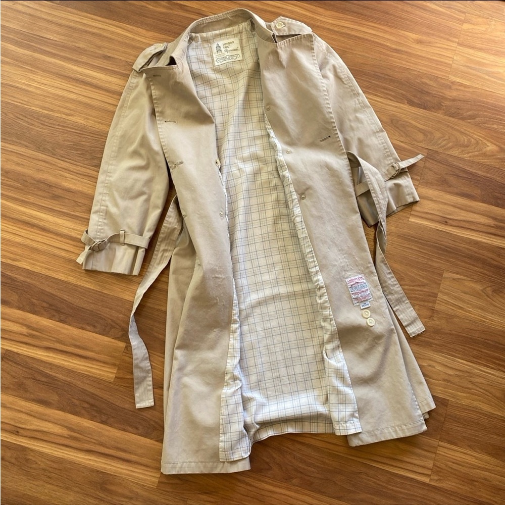 🎉HP🎉 London Fog Double Breasted Trench Coat - Picture 5 of 11